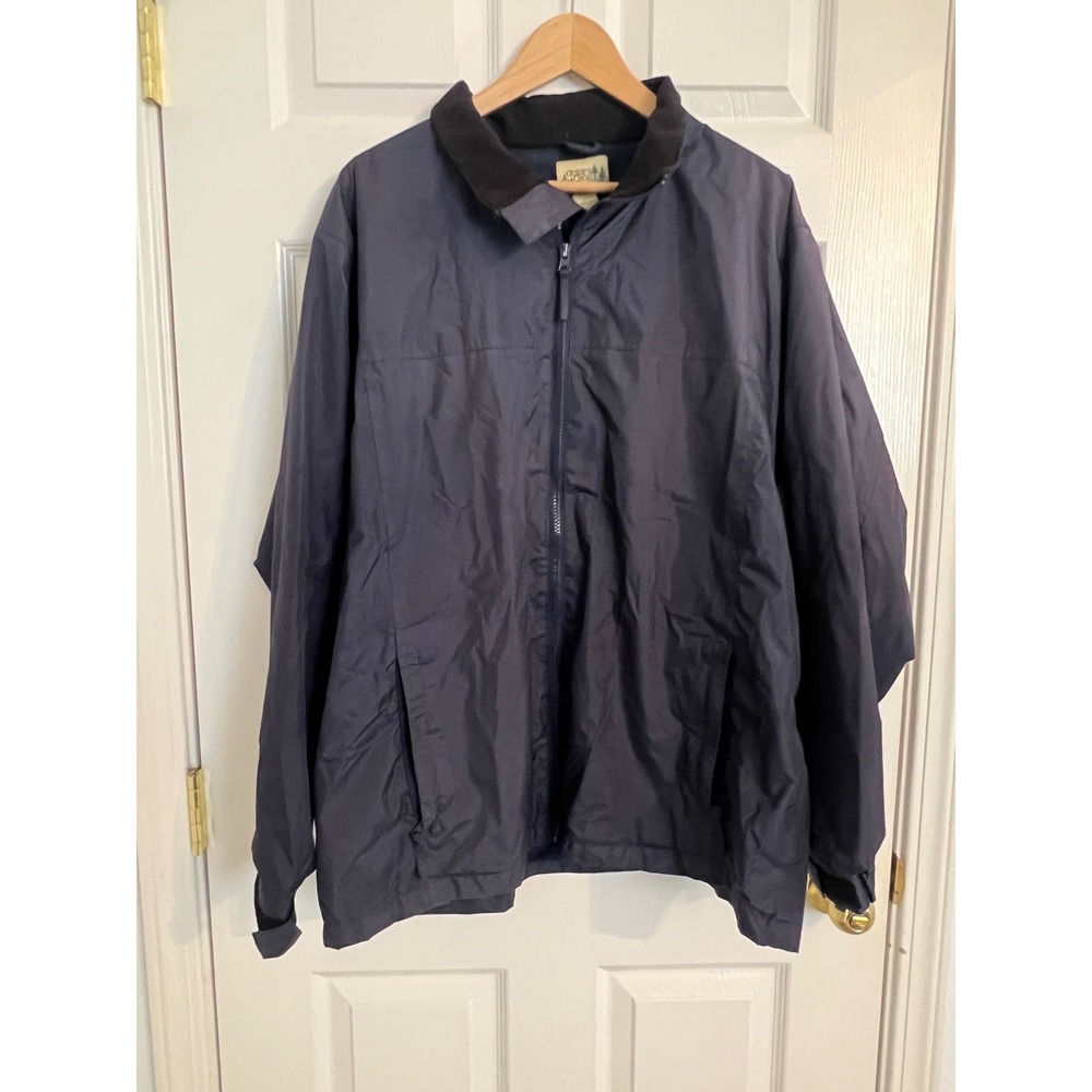 Guide's Choice Men's L Navy Outdoor Windbreaker Rain Jacket Lightweight